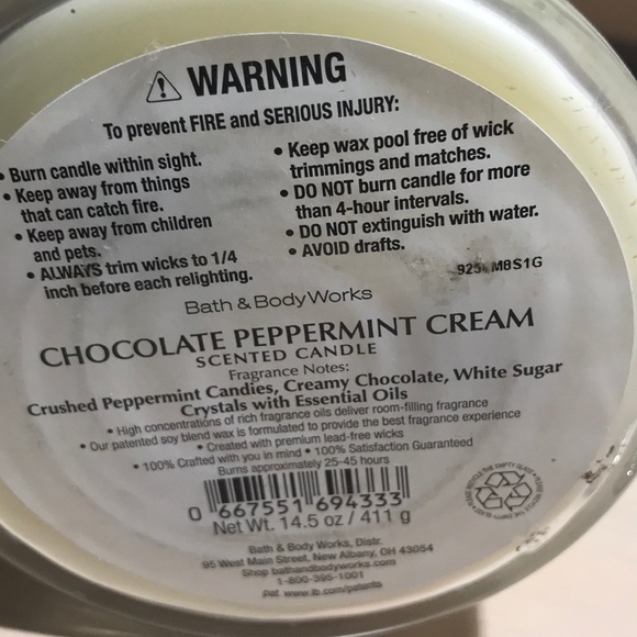 Bath and Body Works Chocolate Peppermint Cream - Picture 3 of 4